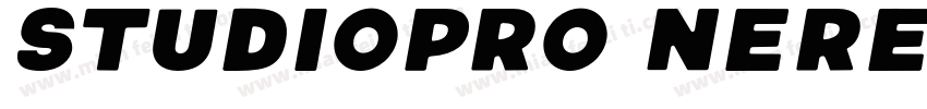 StudioPro Neretto Re字体转换